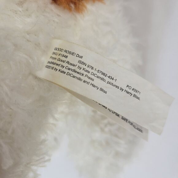 Good Rosie! White Brown Dog Plush Stuffed Toy Book Character Red Collar Yellow - Picture 13 of 15